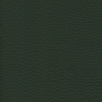 Dark green leather texture sample with pebble grain pattern, matte finish, and consistent color, studio shot against a neutral backdrop.